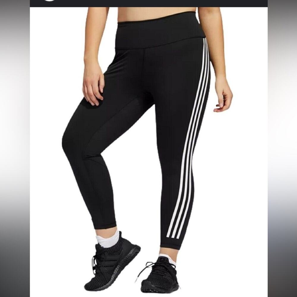 Adidas Versatility Training Aeroready Highwaisted Athletic Leggings 3X Black